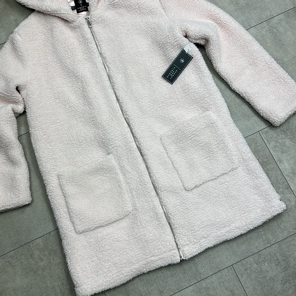 🔆VOLCOM🔆 GMJ SHERPA COAT light pink super soft, cozy, comfortable warm - Picture 8 of 14